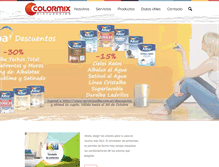 Tablet Screenshot of colormixpinturerias.com